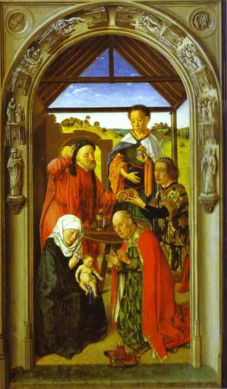 Dieric Bouts The Adoration of Magi. Sweden oil painting art